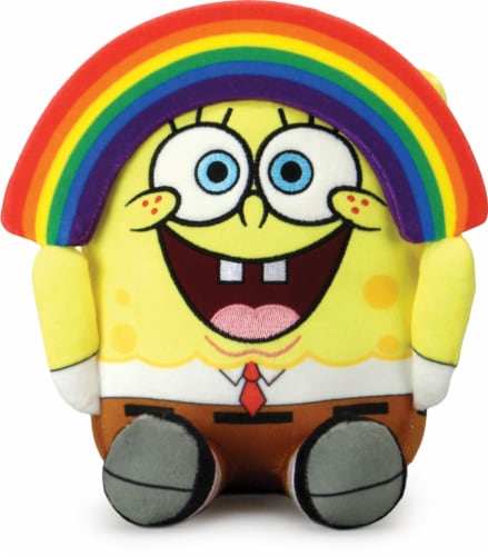 Kidrobot Rainbow Spongebob Plush Perspective: front