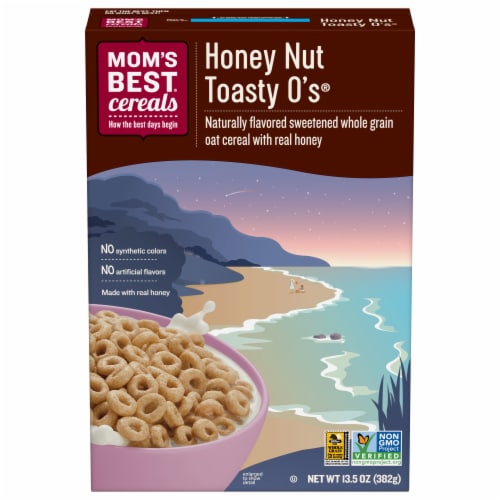 Mom's Best® Honey Nut Toasty O's® Cereal, 13.5 oz - Fred Meyer