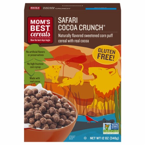 Mom's Best® Safari Cocoa Crunch® Cereal Perspective: front