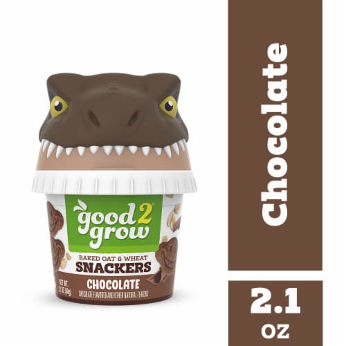 Good2Grow® Chocolate Baked Oat & Wheat Snackers Perspective: front