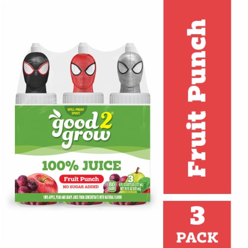good2grow® 100% Fruit Punch Assorted Characters Juice Perspective: front