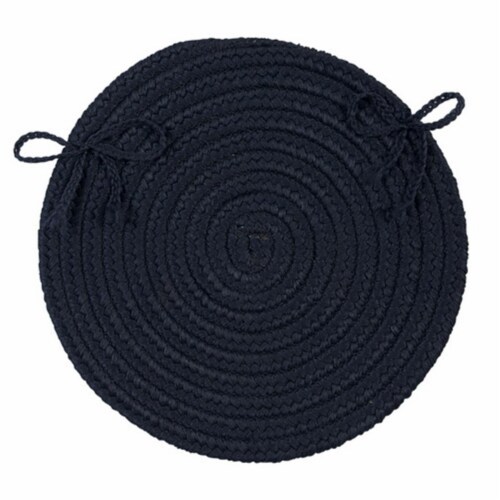 Colonial Mills BR52A015X015X Boca Raton - Navy Chair Pad - single Rug Perspective: front