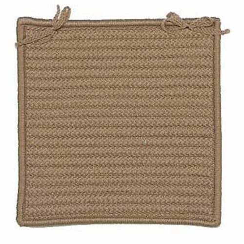 Colonial Mills H770A015X015S Simply Home Solid - Cafe Tostado Chair Pad - set 4 Perspective: front