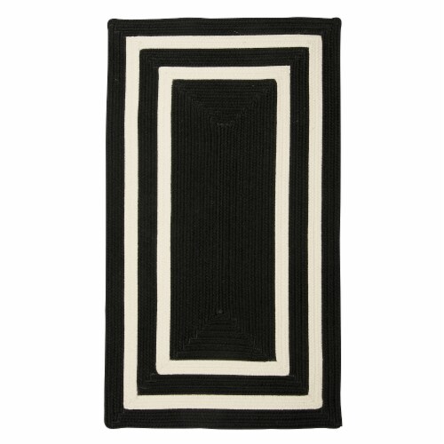Colonial Mills La Playa Rug - Black/White Perspective: front