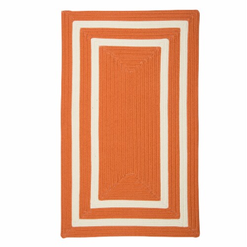 Colonial Mills La Playa Rug - Tangerine Perspective: front