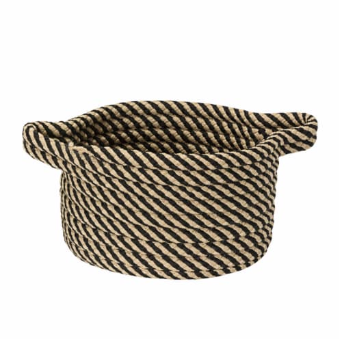 Colonial Mills Twisted Isle Basket - Black Perspective: front
