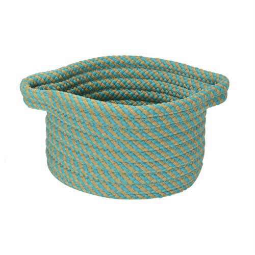 Colonial Mills Twisted Isle Basket - Blue Perspective: front