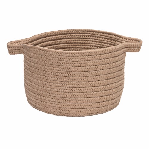 Colonial Mills Lifestyle Texture Solid Basket - Mocha Perspective: front