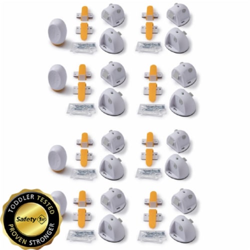 Safety 1st Adhesive Magnetic Lock System - 16 Locks and 4 Keys Perspective: front