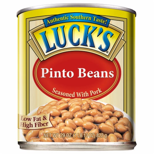 Luck's Pinto Beans Seasoned with Pork Perspective: front