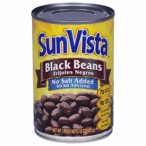 Sun Vista® No Salt Added Black Beans Perspective: front