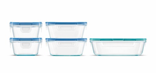 Snapware® Total Solution® Pyrex® Glass Storage Set Perspective: front