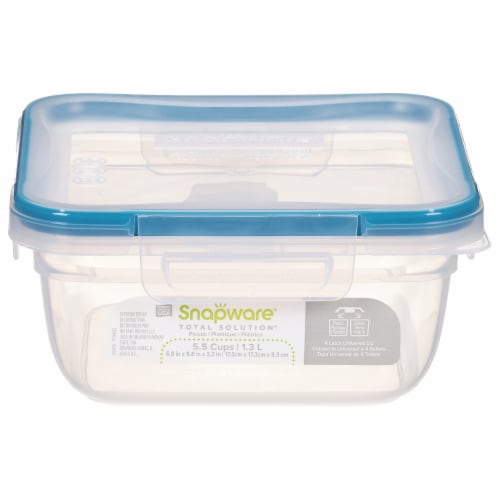 Food Storage Container, 5-Cup Square, 3-Ct.