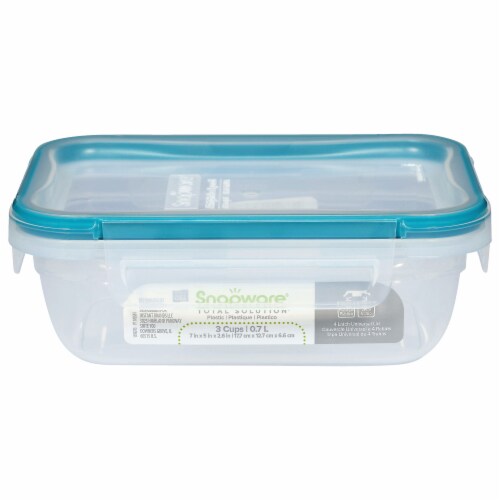 Snapware® Airtight Food Storage Container - Clear/Blue, 3 ct - Harris Teeter