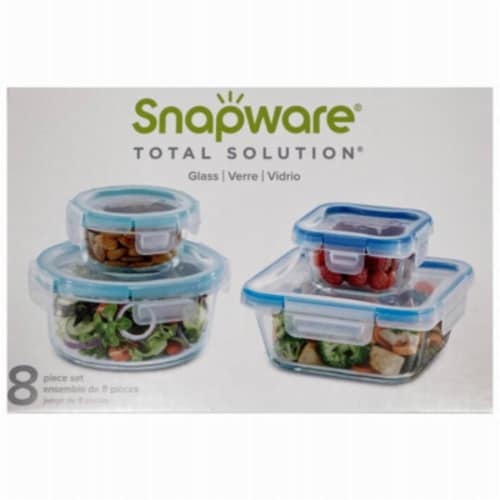 Pyrex Snapware Total Solution 4 Cup Glass Food Storage with Write & Erase  Lid