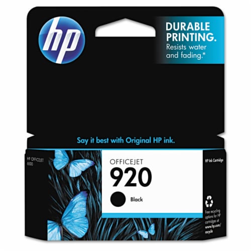 HP 920 Original Ink Cartridge - Black Perspective: front