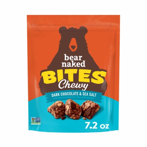Bear Naked Dark Chocolate and Sea Salt Granola Bites Perspective: front