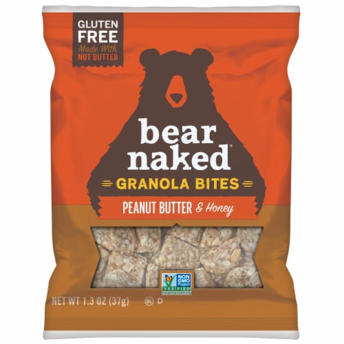 Bear Naked Peanut Butter and Honey Granola Bites, 1.3 Ounce -- 50 per case. Perspective: front