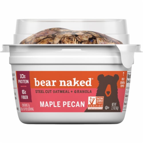 Bear Naked Maple Pecan Granola and Steel Cut Oatmeal Perspective: front