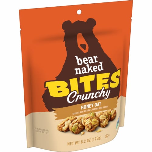 Bear Naked Honey Oat Crunchy Granola Bites Perspective: front
