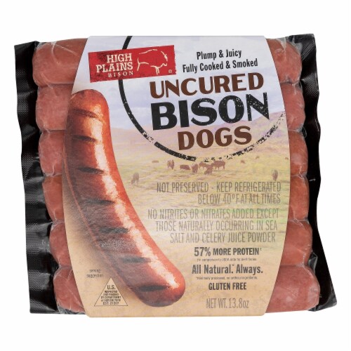 High Plains Bison® Uncured Bison Dogs Perspective: front
