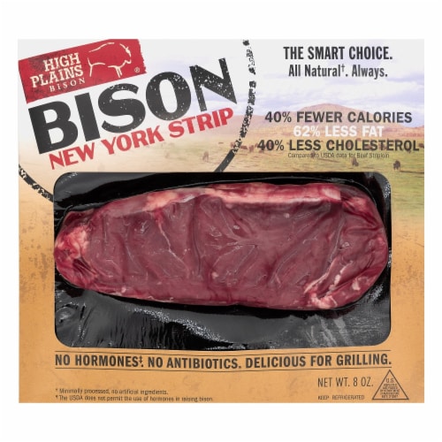 High Plains Bison® Bison New York Strip Perspective: front