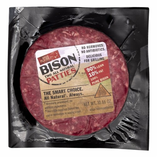 HIgh Plains Bison® All Natural Bison Patties Perspective: front