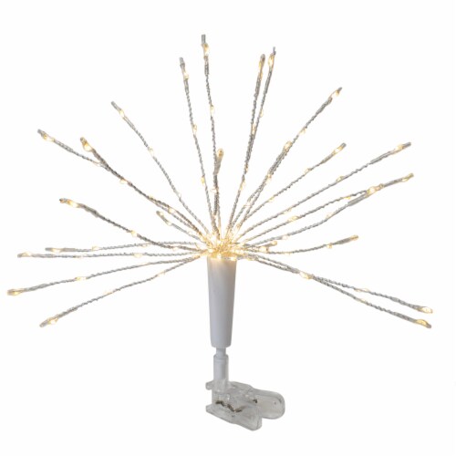 Northlight 12  Warm White LED Lighted Firework Christmas Tree Topper Perspective: front