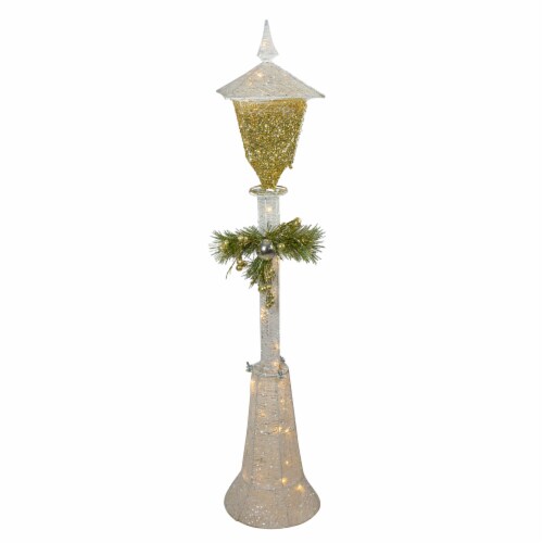Northlight 48  Cool White LED Lighted Christmas Outdoor Lamp Post Perspective: front