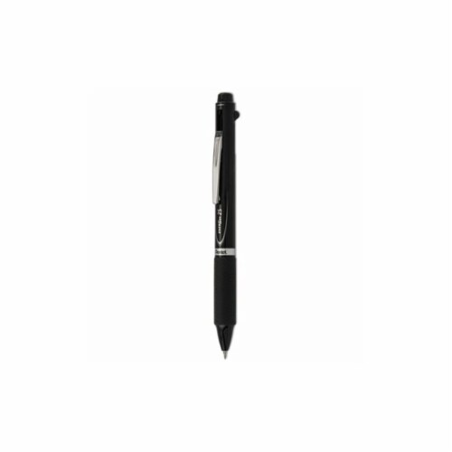 EnerGel 2S Multi-Color Gel Pen/Pencil, Retractable, Medium 0.5 mm, Black/Red Ink, Black Barrel