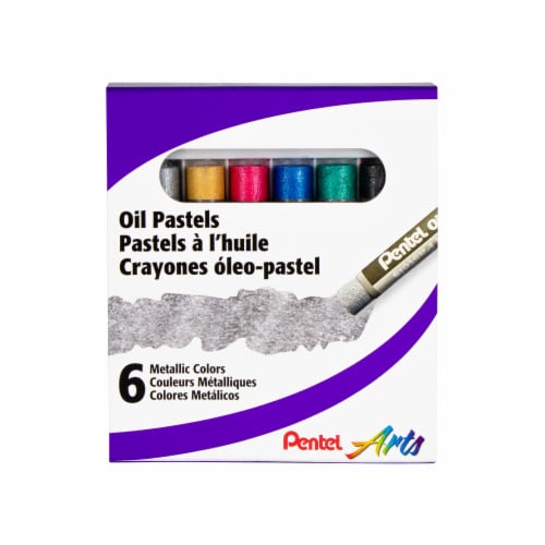 Pentel Arts Metallic Oil Pastels Perspective: front