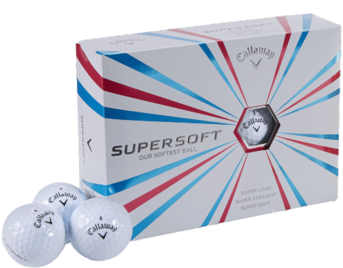 Callaway Supersoft Golf Balls - White Perspective: front