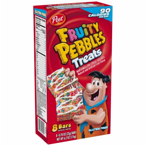 Post® Gluten Free Fruity Pebbles™ Treats Perspective: front