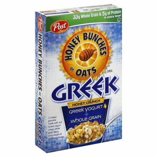 Post Honey Bunches Of Oats Greek Yogurt Honey Crunch Cereal 15 5 Oz Food 4 Less
