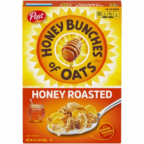 Post® Honey Bunches of Oats Honey Roasted Cereal Perspective: front