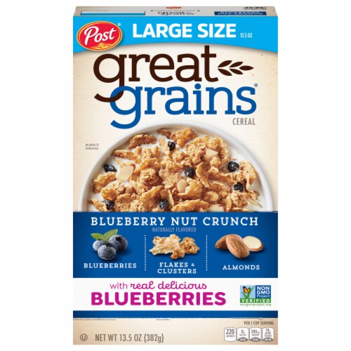Post® Great Grains® Blueberry Morning Cereal Perspective: front