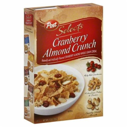 Post Selects Cranberry Almond Crunch Cereal Perspective: front