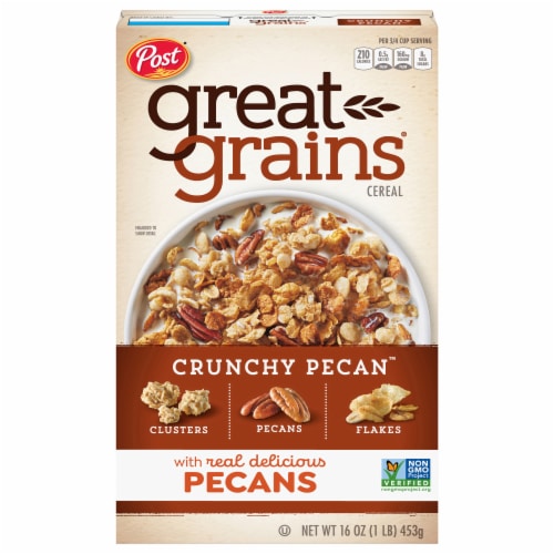 Post Great Grains Crunchy Pecan Cereal Perspective: front