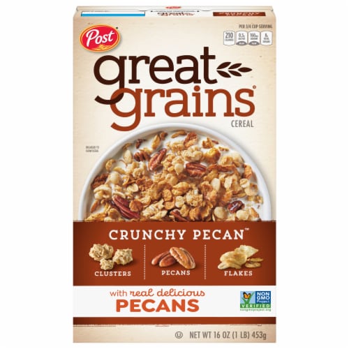 Post Great Grains Crunchy Pecan Cereal Perspective: front