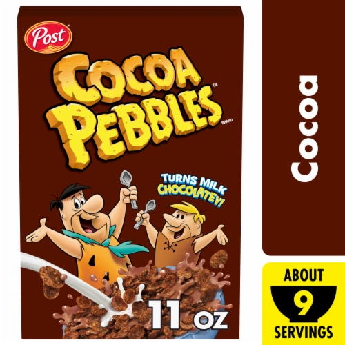 Post® Cocoa Pebbles Chocolate Cereal Perspective: front