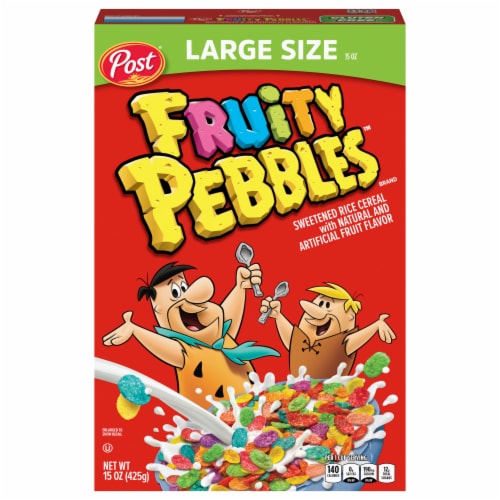 Post® Fruity Pebbles Cereal Perspective: front