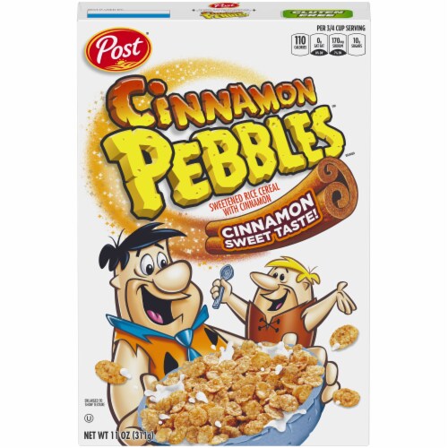 Post® Cinnamon Pebbles™ Cereal Perspective: front