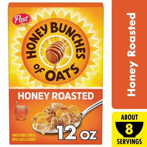 Post Honey Bunches of Oats Honey Roasted Breakfast Cereal Perspective: front