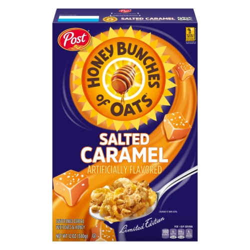 Honey Bunches of Oats® Salted Carmel Perspective: front