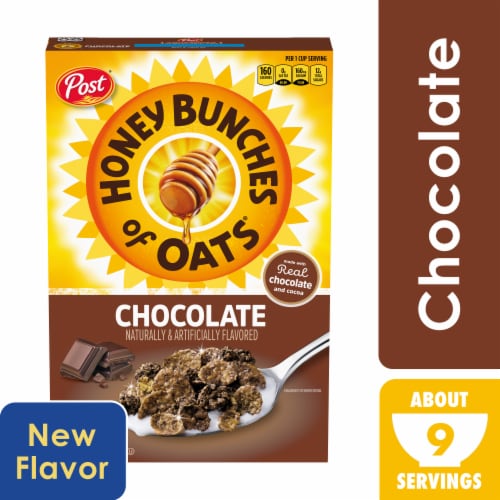 Post Honey Bunches of Oat Chocolate Breakfast Cereal Perspective: front