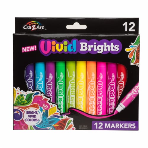 Cra-Z-Art Vivid Bright Markers, 12 pk - Foods Co.