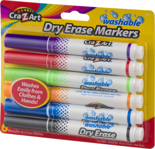 Cra-Z-Art Washable Dry Erase Markers - 6 Count, 1 Count - Mariano's