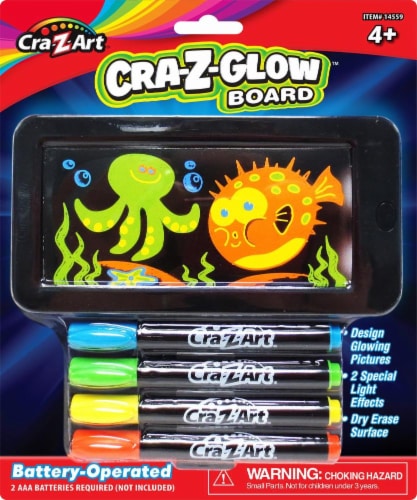Cra-Z-Art Cra-Z-Glow Battery Operated Dry Erase Board Perspective: front