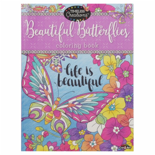 Cra-Z-Art Timeless Creations Beautiful Butterflies Coloring Book, 1 ct -  Mariano's