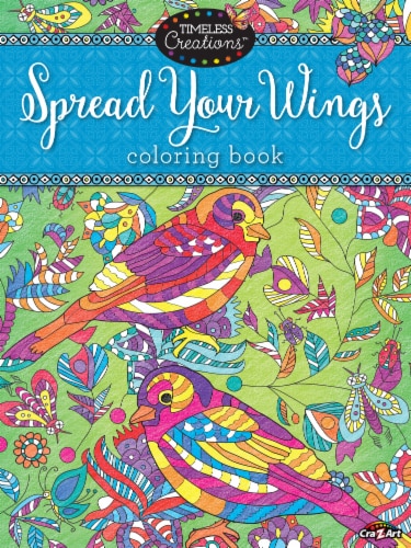 CRA-Z-ART Timeless Creations Spread Your Wings Coloring Book Perspective: front